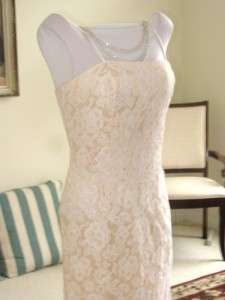 BNWT BRAND NEW Roberta Ivory Lace Sheath Wedding Dress Second Gown 8 