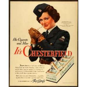   WWII Joan Bennett Smoker   Original Print Ad