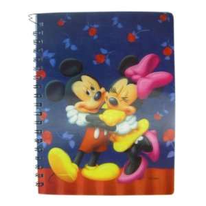  Disney Holographic Spiral Bound Mickey and Minnie Notebook 