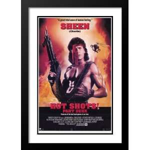  Hot Shots Part Deux 20x26 Framed and Double Matted Movie 