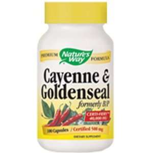  Cayenne Garlic & Goldenseal 100 Caps   Natures Way Health 