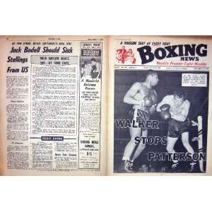  BOXING 1966 BILLY WALKER RAY PATTERSON JACK BODELL: Home 