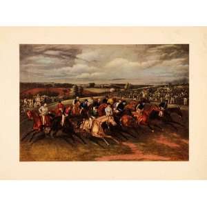  1927 Tipped In Blackmore Tintex Print English Derby Epsom 
