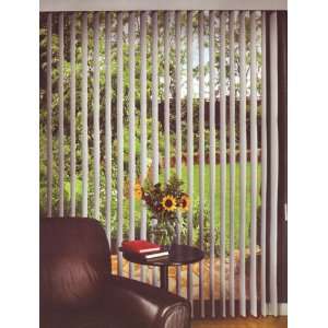  White Vertical Blind Vinyl Ribbed For Patio Door and 