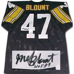  Mel Blount Pittsburgh Steelers Autographed Jersey with HOF 