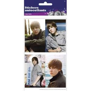  Justin Bieber Square Trading Stickers 4 Sheets Toys 
