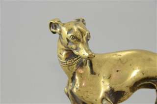 Brass Greyhound Sculpture Statue Animal Figure  