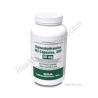 Generic Benadryl Allergy   Diphenhydramine (50mg)   1000 Capsules