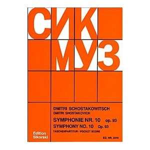  Symphony No. 10, Op. 93 Study Score