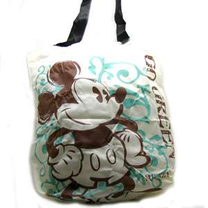 Disney Mickey Key Ring Reuse Eco Carry GO GREEN BAG  