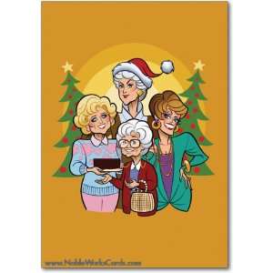  Funny Merry Christmas Card Golden Girls Humor Greeting 