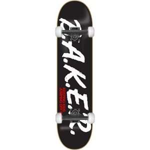 Baker Narc Complete Skateboard 8.47 Black w/Essential Trucks & Wheels