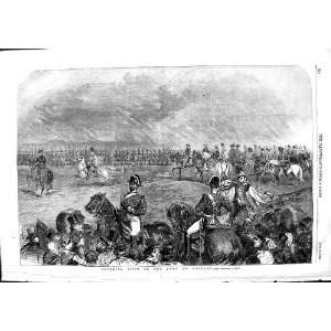    1853 Scene Imperial Visit Camp Helfaut Soldiers War