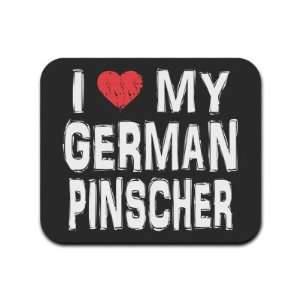  I Love My German Pinscher Mousepad Mouse Pad: Computers 