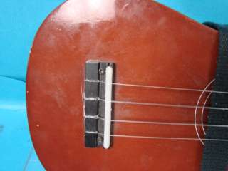 Vtg Uke Ukulele Rose Model # 73505 + Pick Four String Wood Musical 