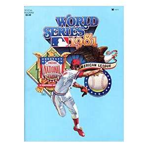  World Series Unsigned 1981 Baseball Program: Everything 