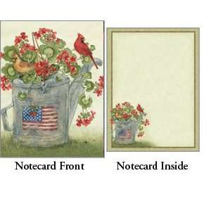   Can Patriotic USA Flag   Legacy Boxed Note Cards   Bonnie Heppe Fisher