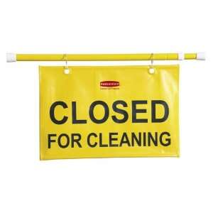   , Closed for Cleaning, Extends 49 1/2 in., Yellow