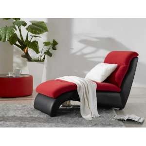  Vig Furniture 2910   Magenta Fabric Chaise
