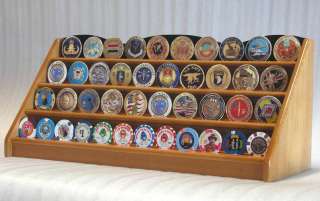 Row Military Challenge Casino Coin Display Rack stand  