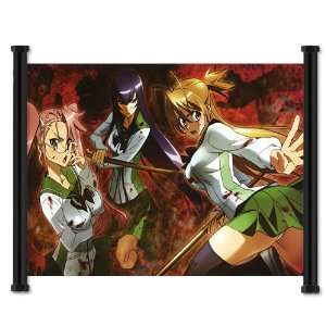  High School of the Dead Anime Fabric Wall Scroll Poster 