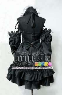 VOCALOID Kantarera Miku Hatsune COSPLAY COSTUME black cute lolita 