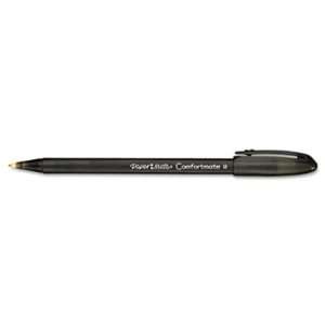  ComfortMate Ballpoint Stick Pen, Black Ink, Medium, Dozen 