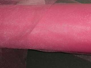 TULLE FABRIC/HOT PINK GLIMMER TULLE/BRIDAL TULLE BTY  