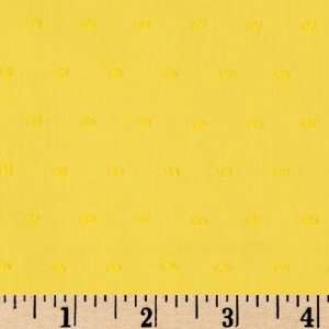  56 Wide Cotton Lawn Swiss Dot Yellow Fabric By The Yard 