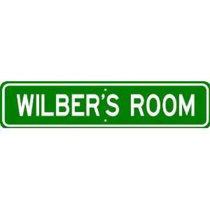  WILBER ROOM SIGN   Personalized Gift Boy or Girl, Aluminum 