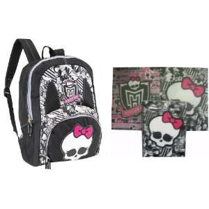  Monster High Ghoul Spirit Backpack with Monster Folders 