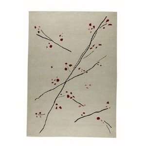  Hokku Designs Inari White/Red Rug