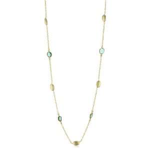   Devon Leigh Hydroquartz in 24k Foil Vermeil Necklace, 38.5 Jewelry