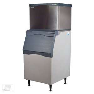   511 Lb Full Size Cube Ice Machine w/ Storage Bin: Home & Kitchen
