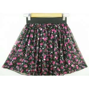  Princess Hot Mini Floral Tying Chiffon Skirt (Cute 