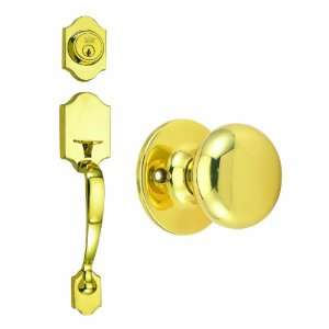 Design House 753582 Polished Brass Sussex Sussex Series Handleset with 