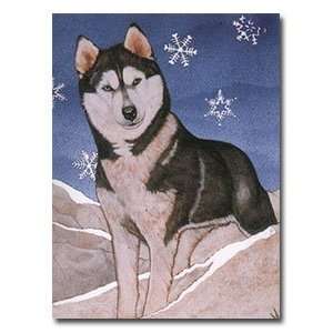  Husky Holiday Gift Enclosure Cards   Set of 5: Everything 