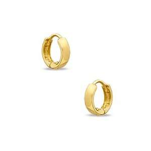  Polished Huggie Earrings 14K Gold 9mm HUGGIE EARS: Jewelry