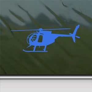  MD 500D Hughes Helicopter Blue Decal Truck Window Blue 
