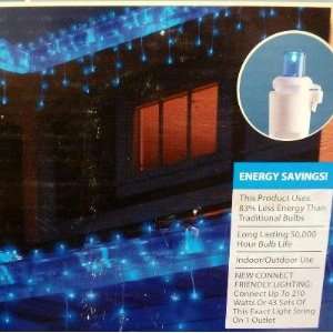   70 count blue LED micro icicle light set String Lights: Home & Kitchen