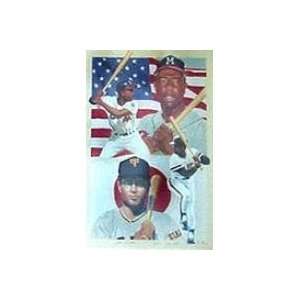  Sadahara Oh & Hank Aaron Autographed Lithograph: Sports 