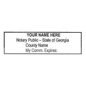  Pre Ink Notary Stamp   Georgia: Office Products