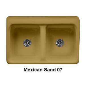   Finish Mexican Sand, Faucet Drillings Single Hole