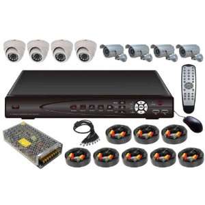    8 channel networkable cctv system  8108ib4re4