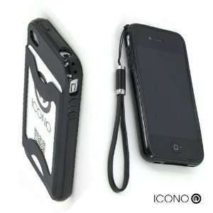  ICONO METRO Black Elastomer One Card Transit Wallet Case 