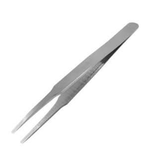   Tool Flat Tipped Metal Silver Tone Tweezers: Home Improvement