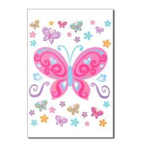  Postcards (8 Pack) Pretty Butterflies And Flowers 