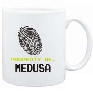 Mug White  Property of _ Medusa   Fingerprint  Female Names  
