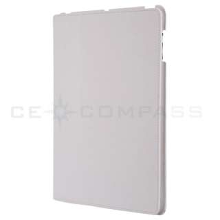iPad 2 Magnetic Smart Cover Leather Case Stand White  