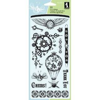  Inkadinkado Gear Kit Cling Stamp Set: Arts, Crafts 
